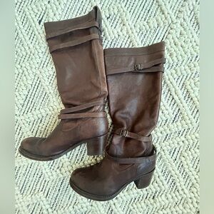 Frye Strappy Boots size 8